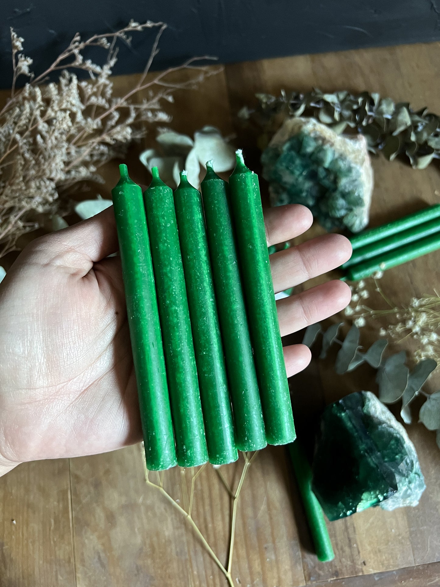 Opium Green Spell Candles - 5" Chime Candles