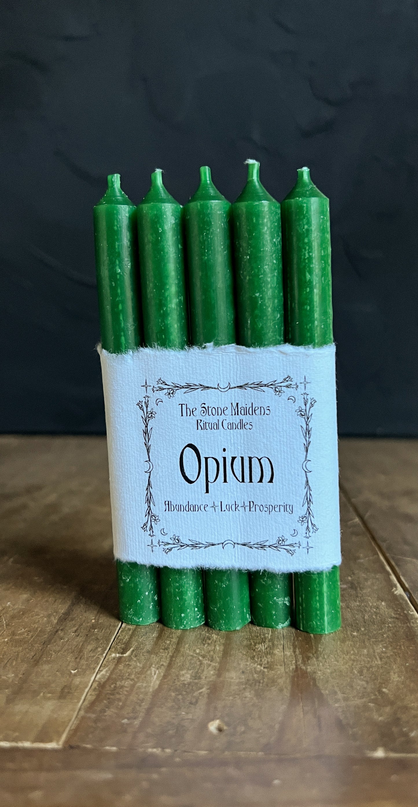 Opium Green Spell Candles - 5" Chime Candles