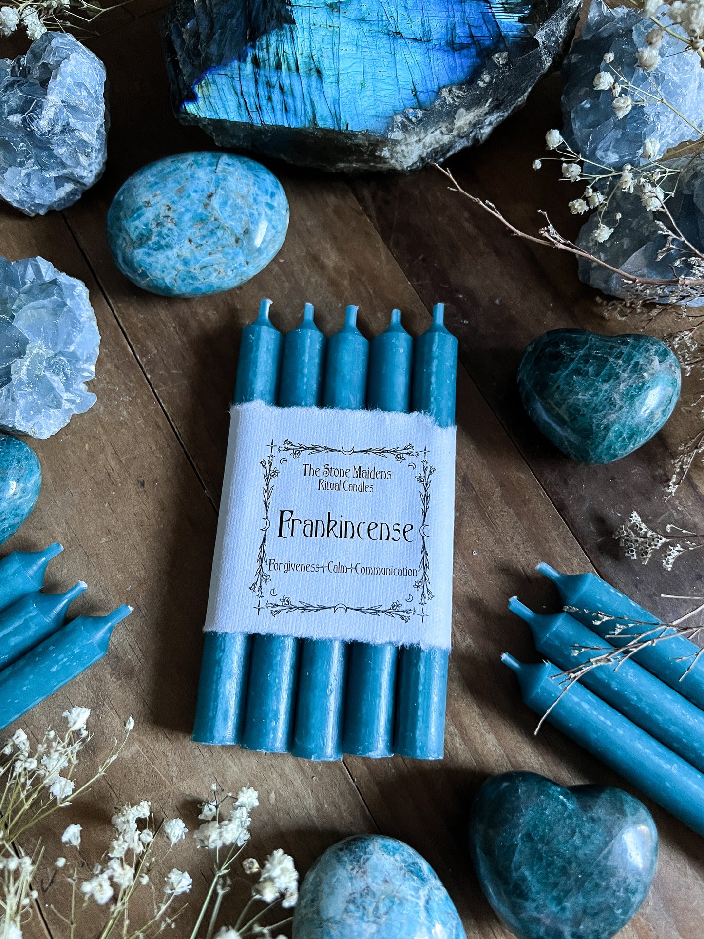 Frankincense Light Blue Spell Candles - 5" Chime Candles