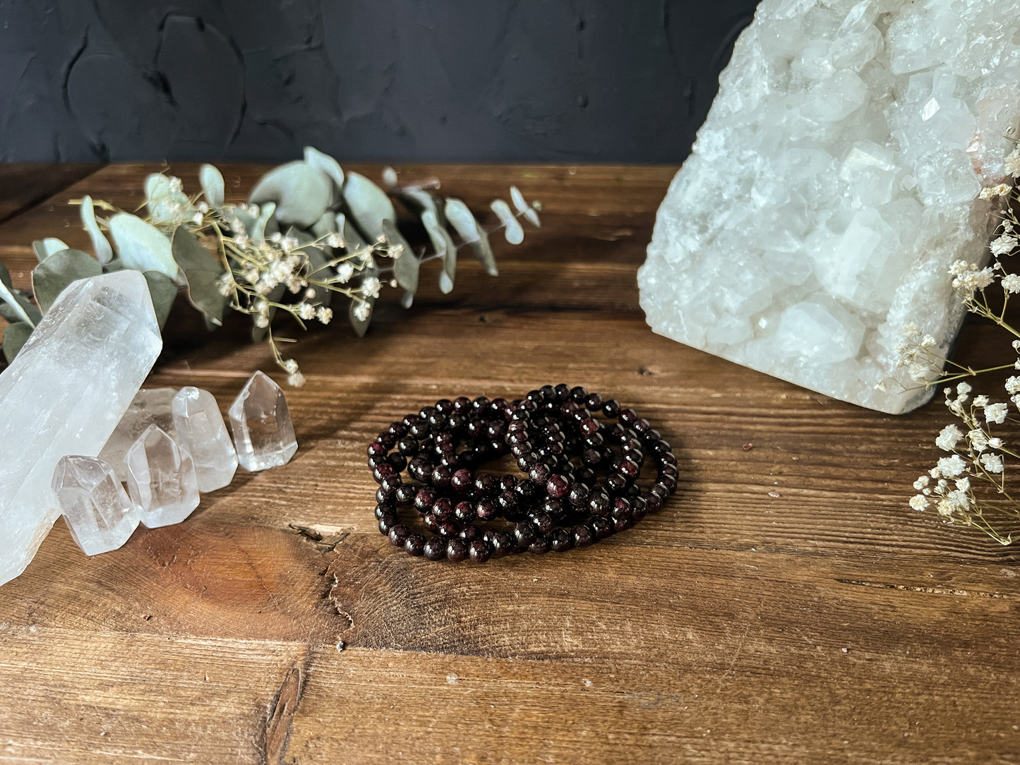 7mm Garnet Bracelet