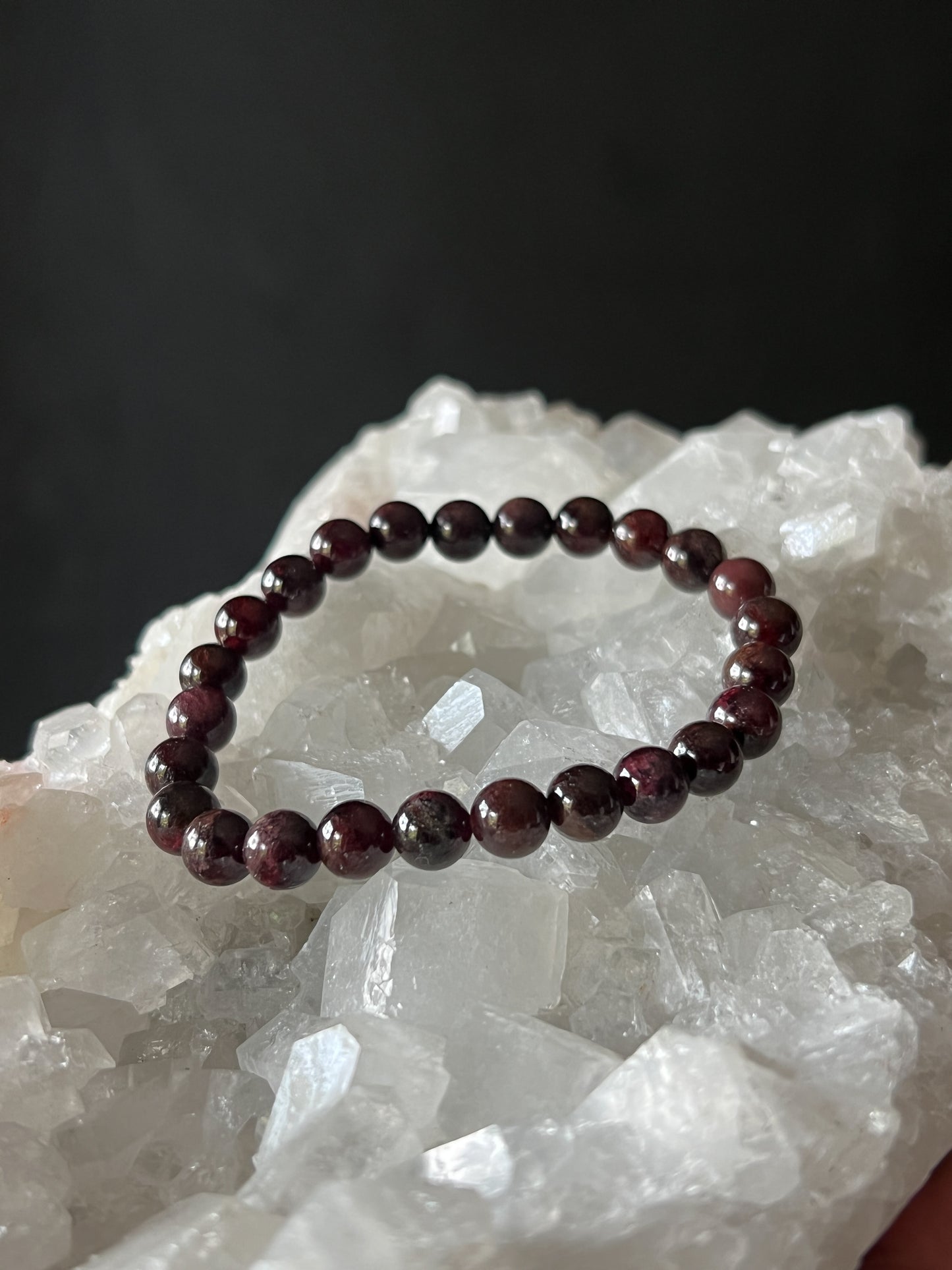 7mm Garnet Bracelet