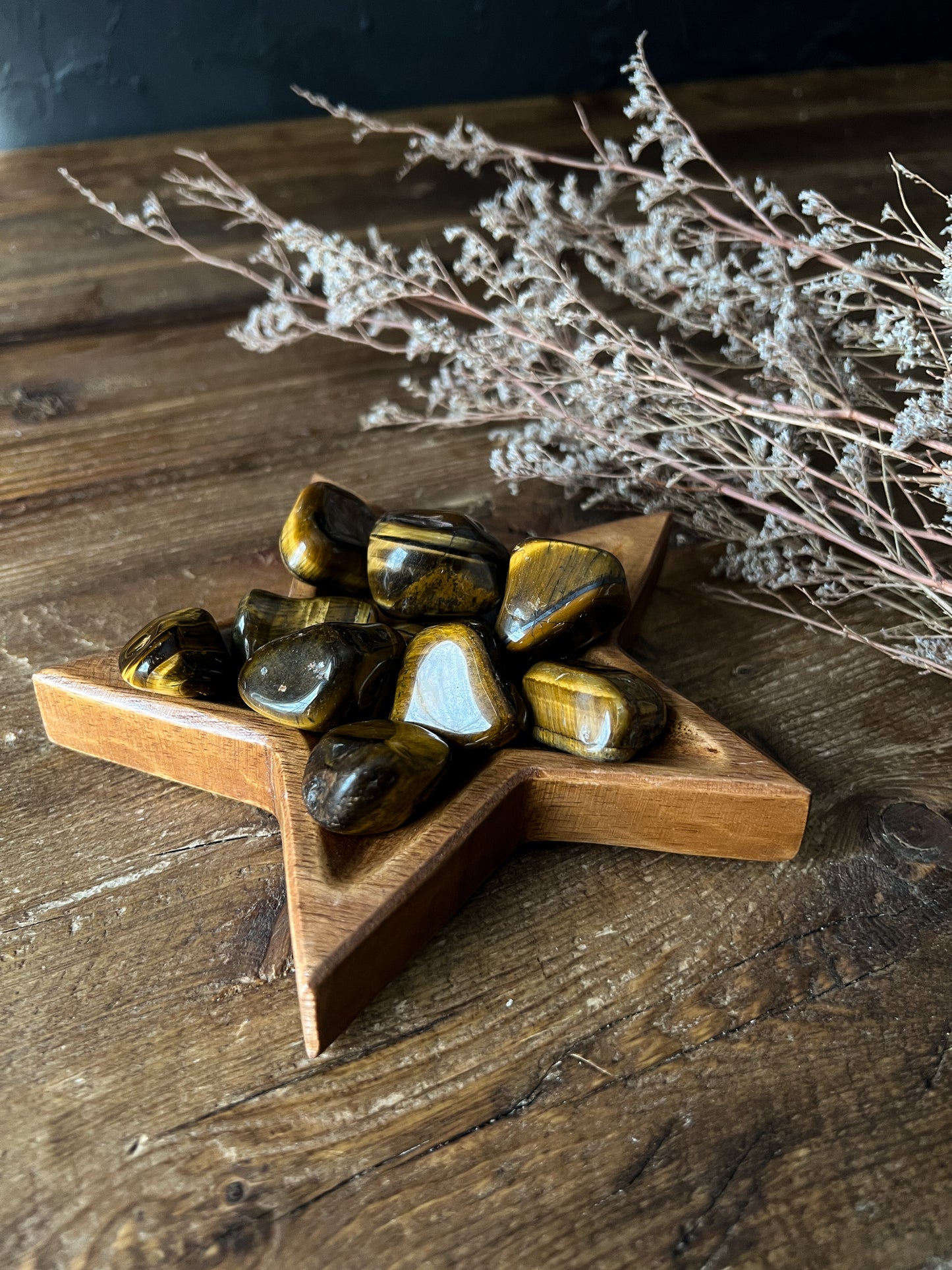 Tigers Eye Tumbled Stones