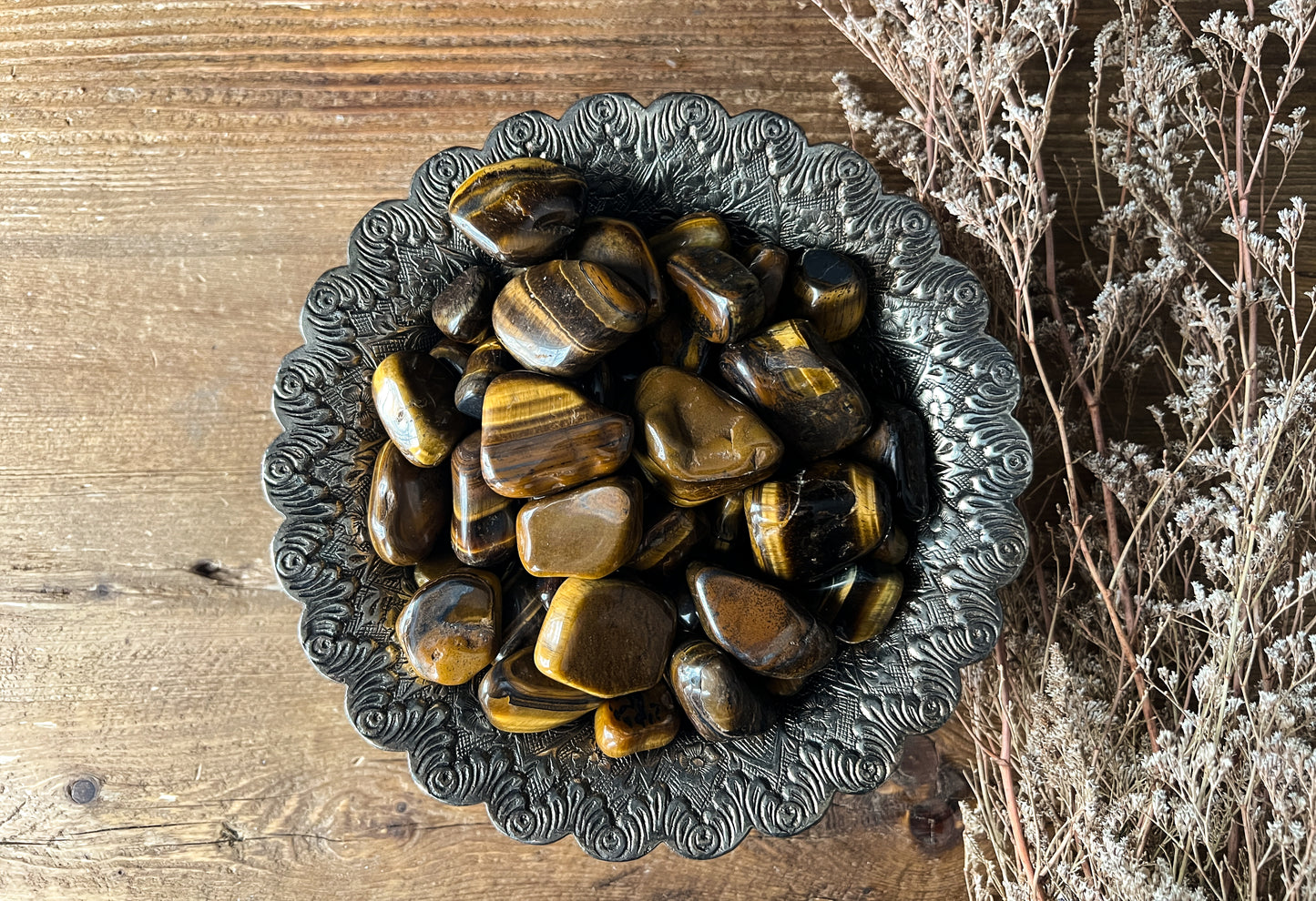 Tigers Eye Tumbled Stones