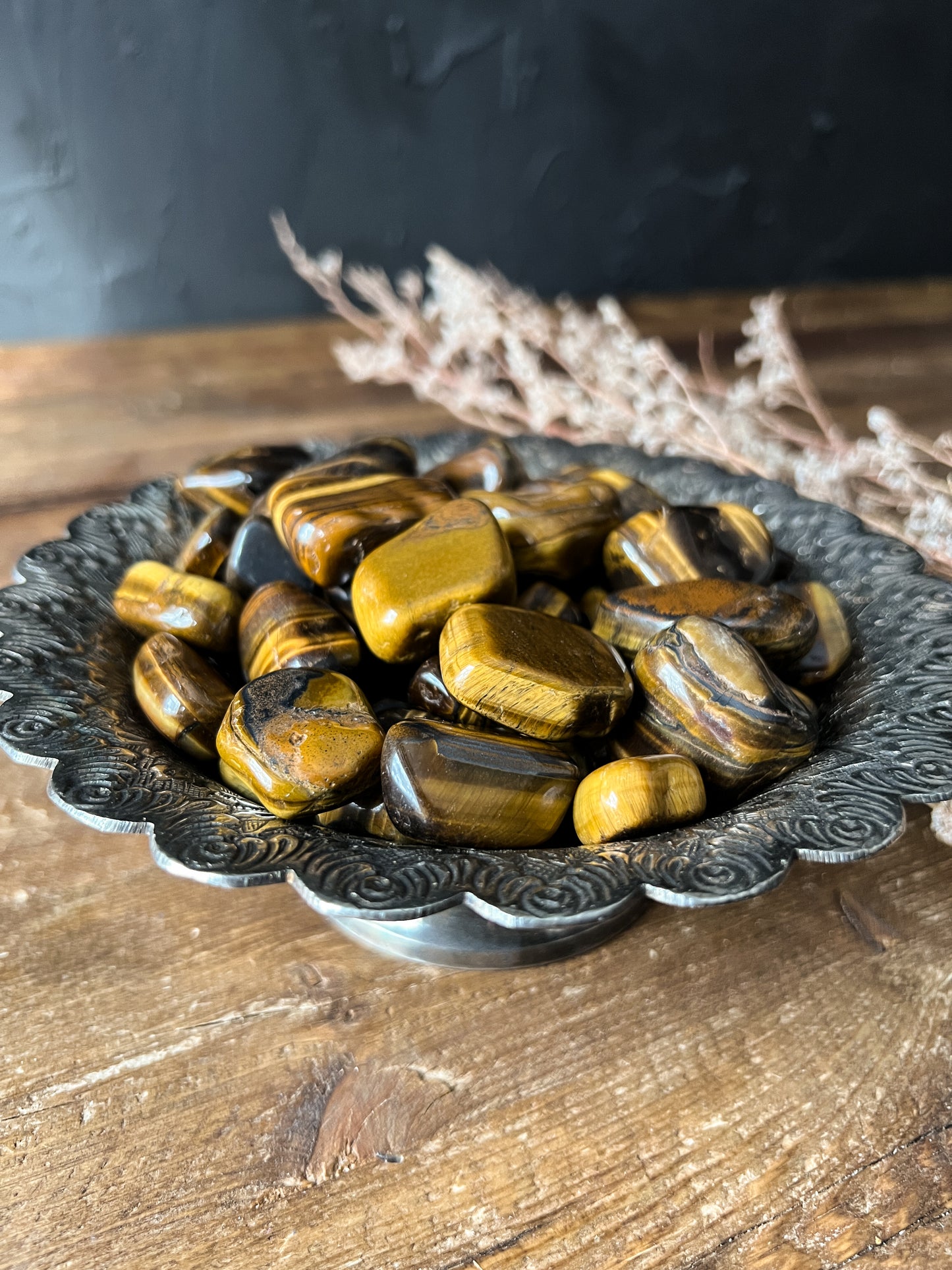 Tigers Eye Tumbled Stones