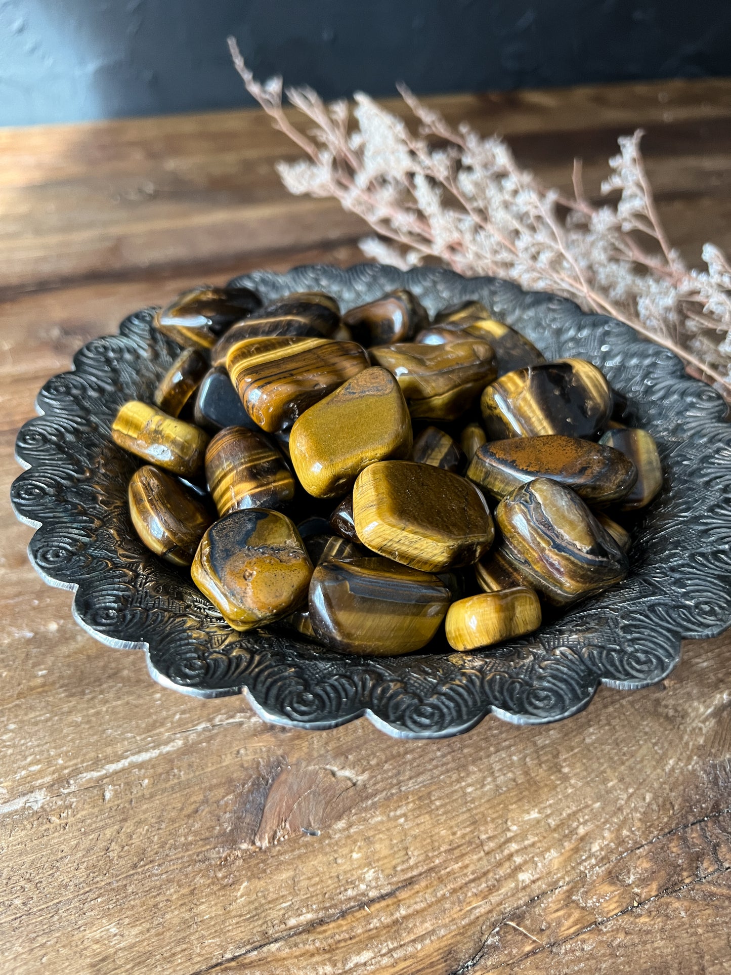 Tigers Eye Tumbled Stones