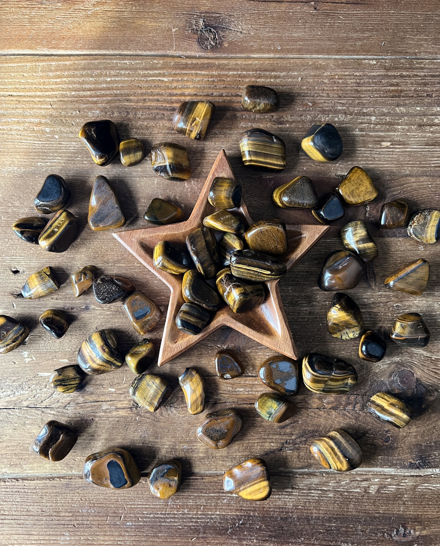 Tigers Eye Tumbled Stones