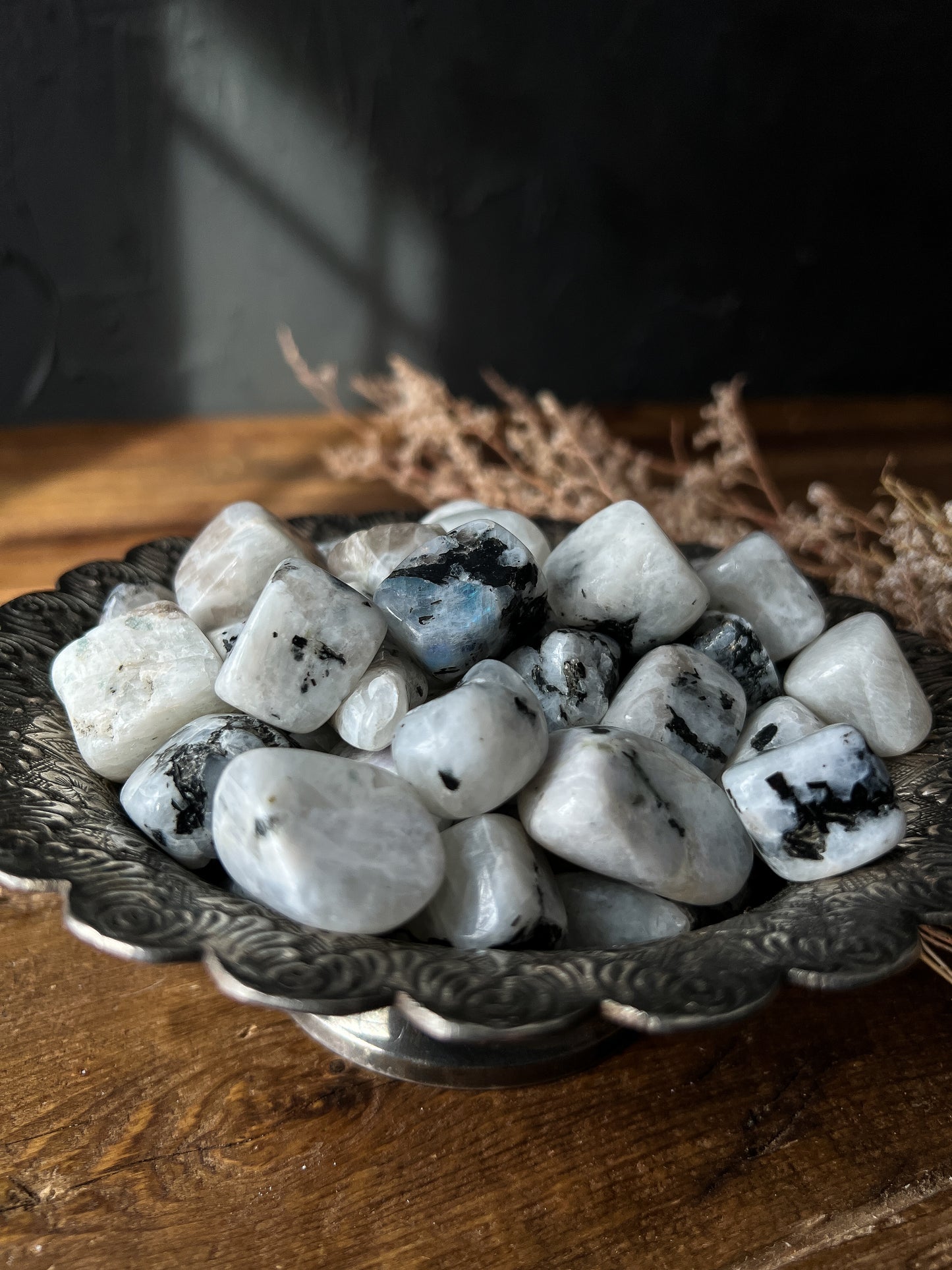 Rainbow Moonstone Tumbled Stones