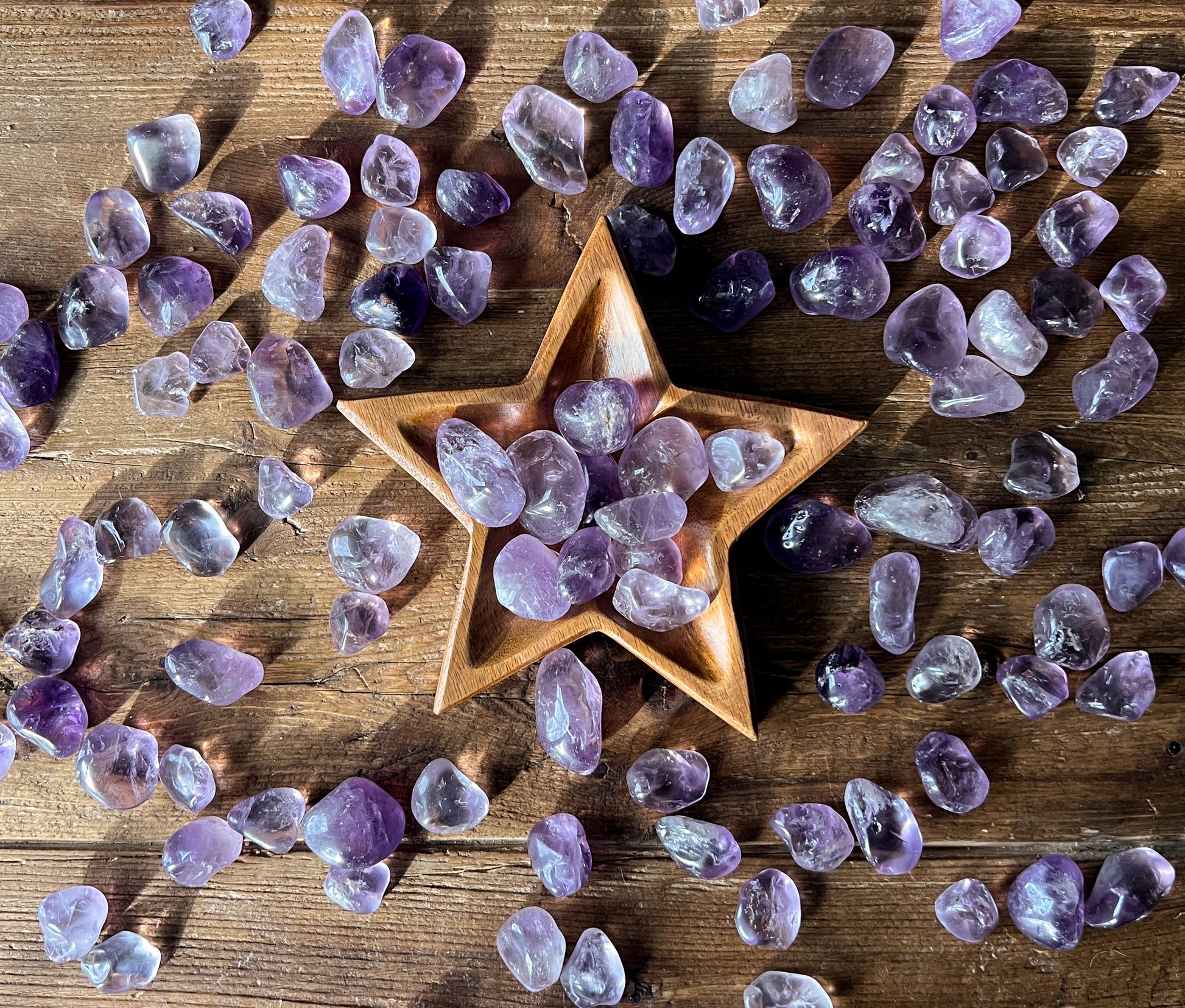 Gorgeous Amethyst Tumbled Stones at The Stone Maidens