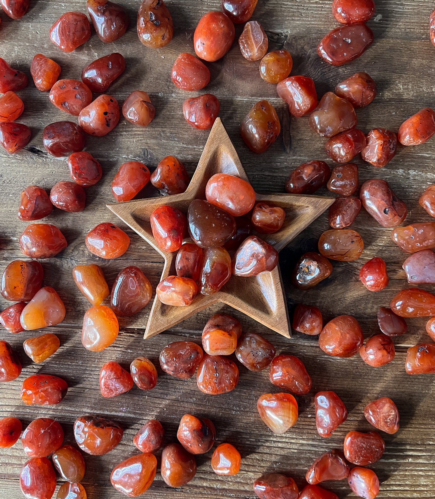 Carnelian Tumbled Stones, the perfect pocket stone!