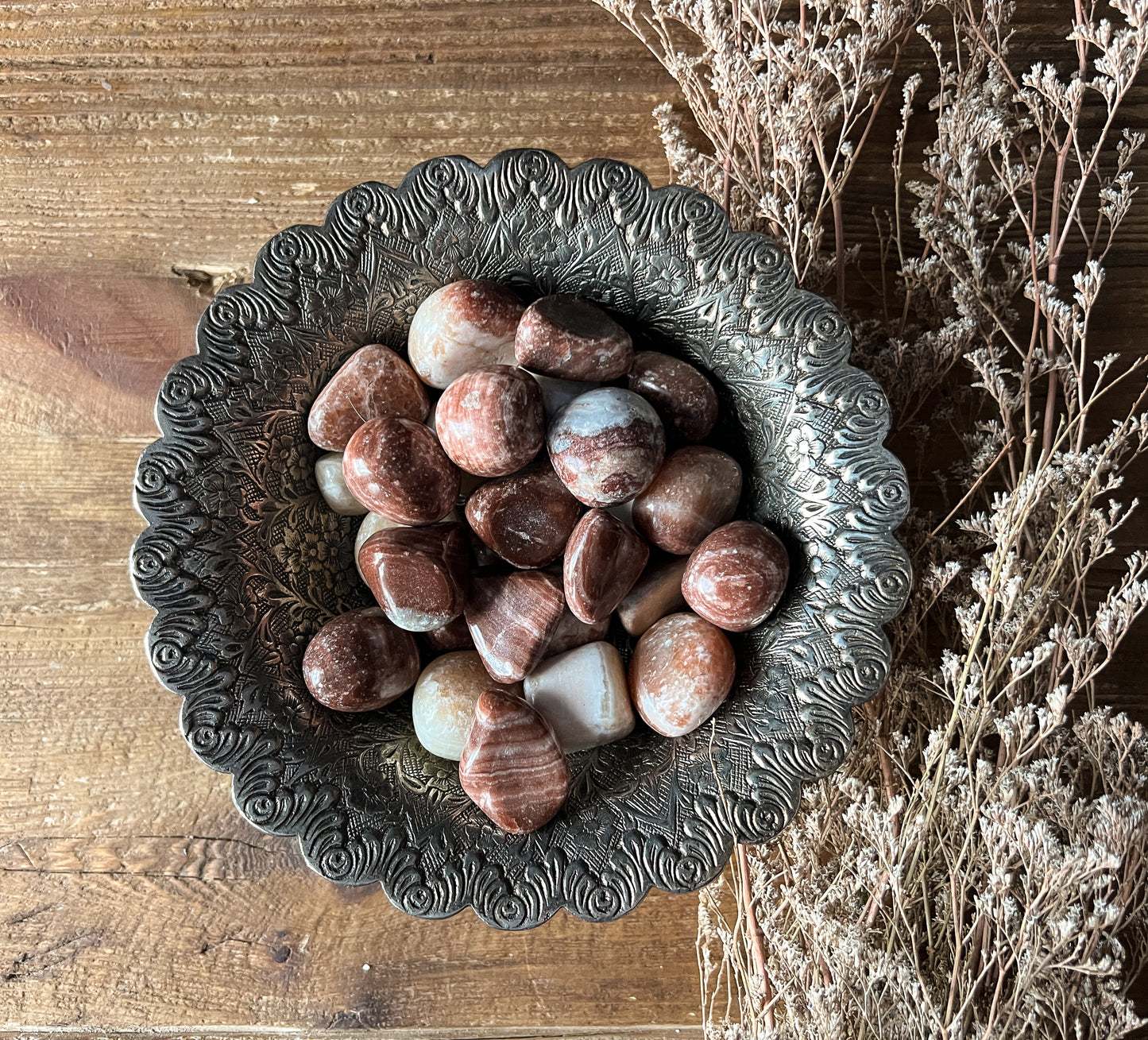 Red Aragonite Tumbled Stones