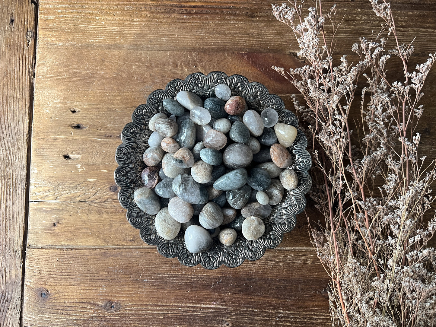 Tumbled Lodolite, Tumbled Scenic Quartz, Lodolite Tumble, Garden Quartz, Thousand Layer Quartz Crystals.