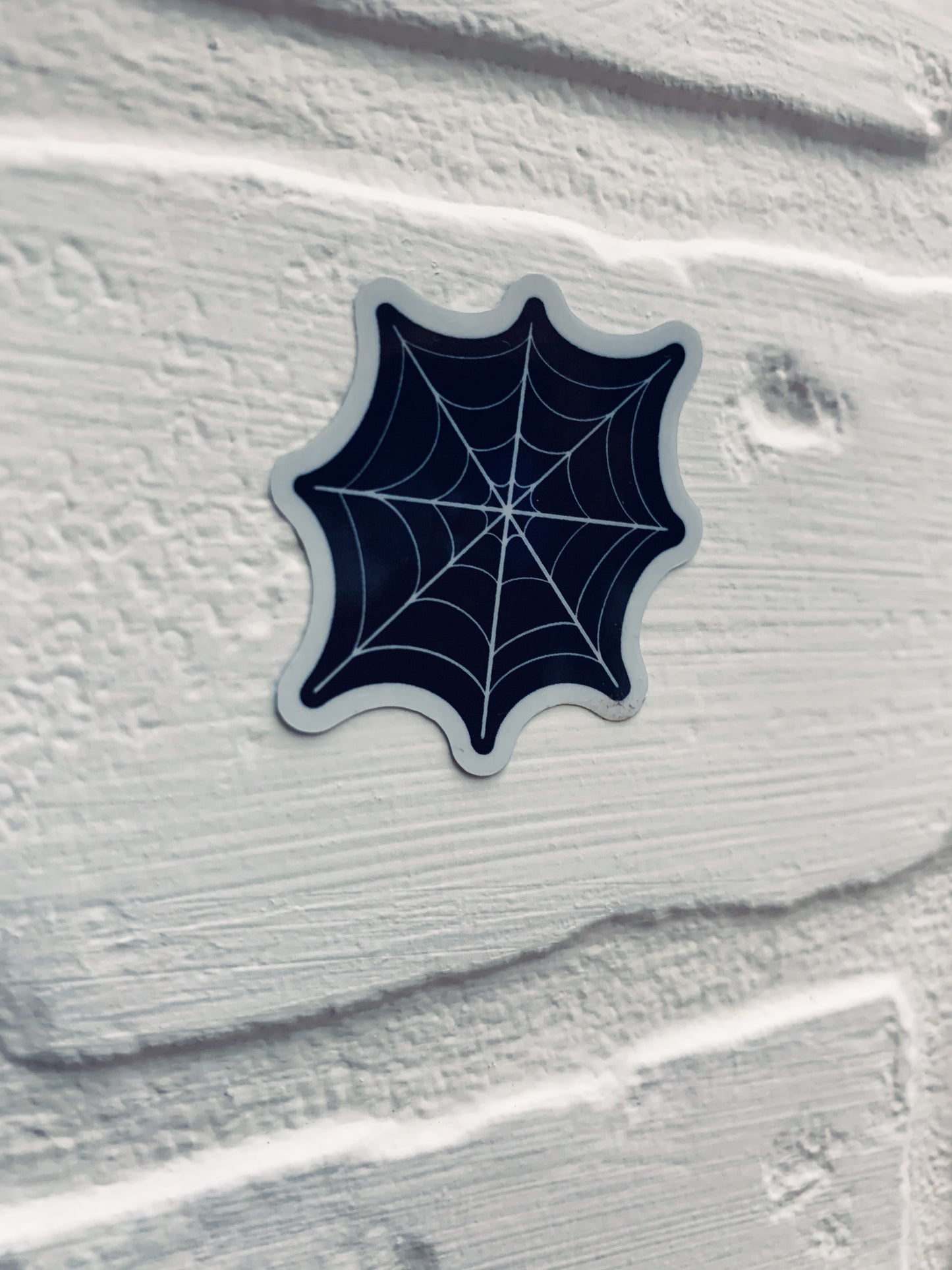 Spider Web Glitter Sticker