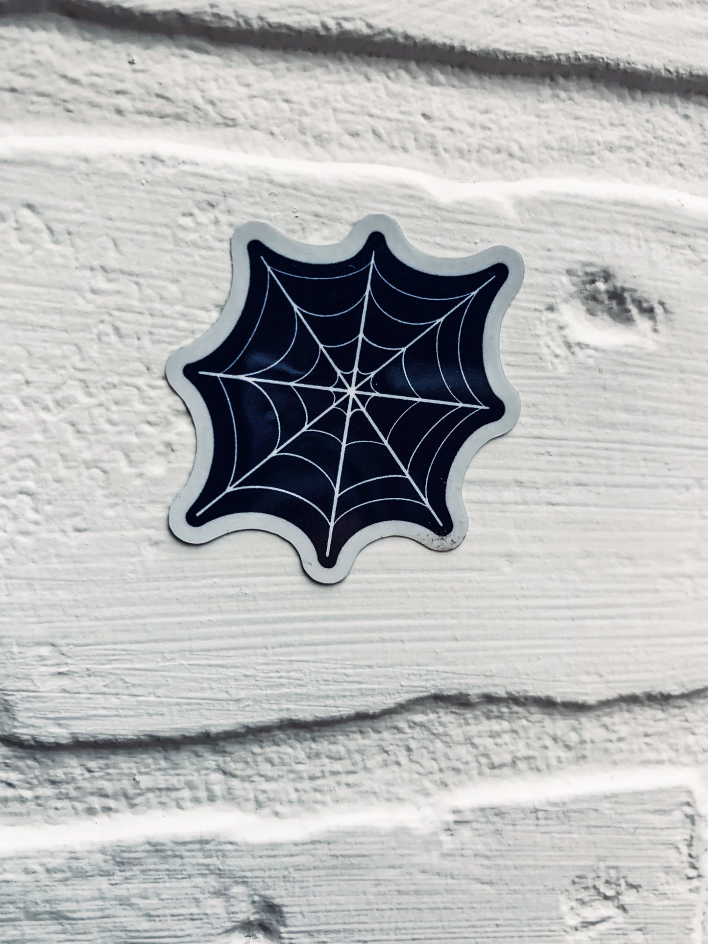 Spider Web Glitter Sticker