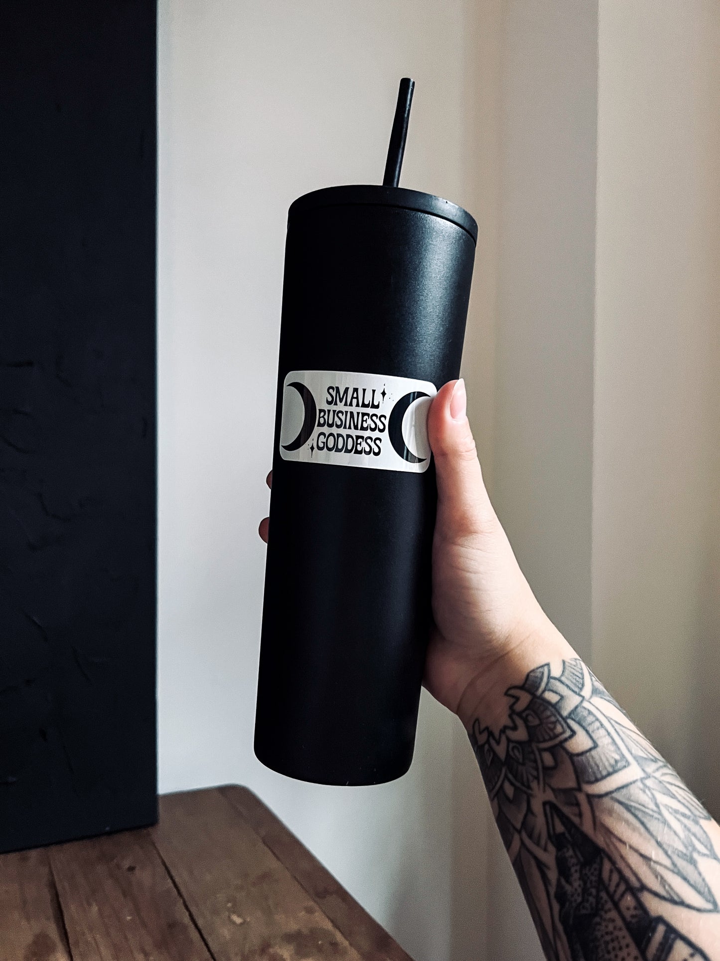 Water Bottle Sticker for all small business owners. Girl Power!