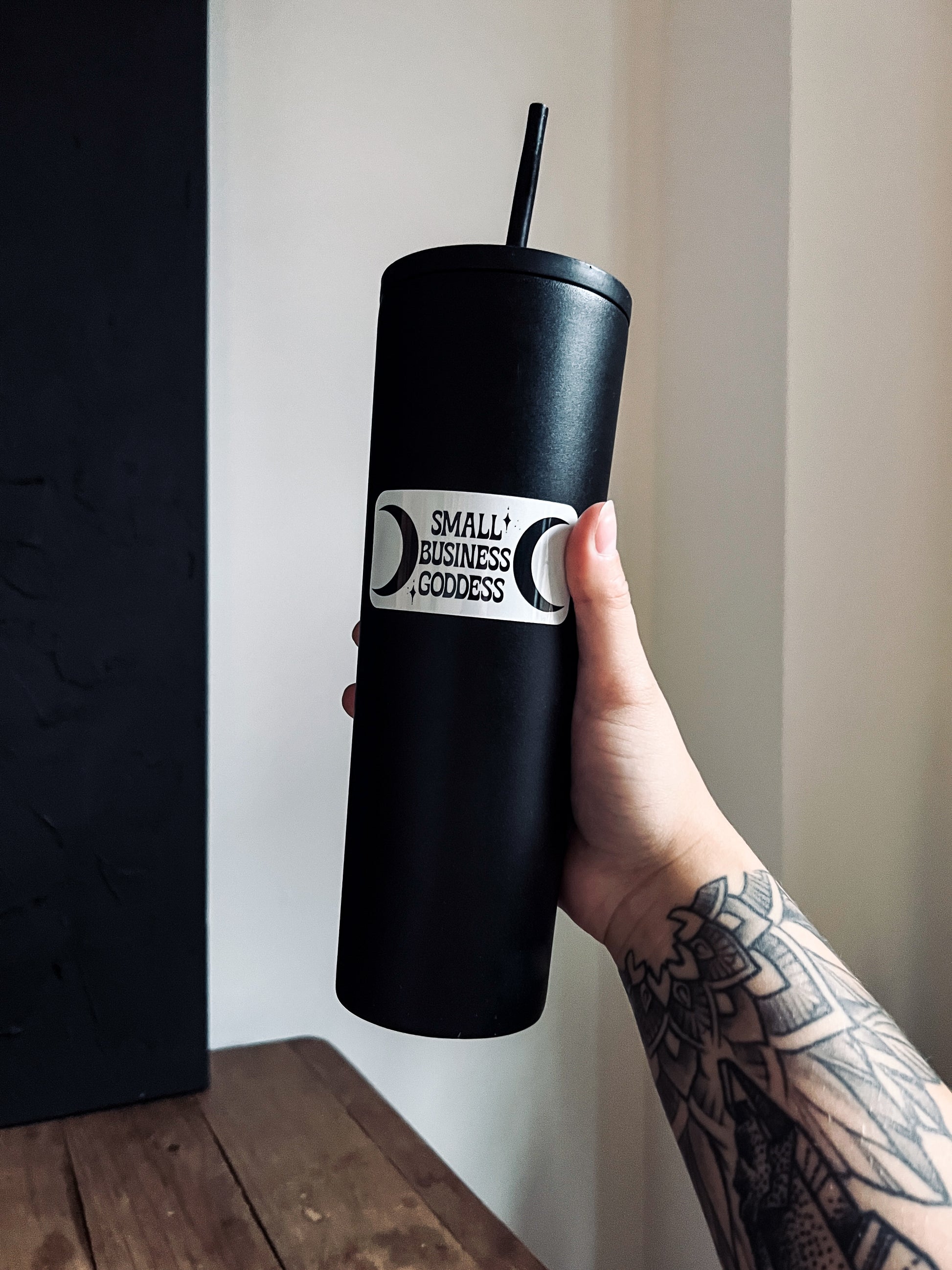 Water Bottle Sticker for all small business owners. Girl Power!