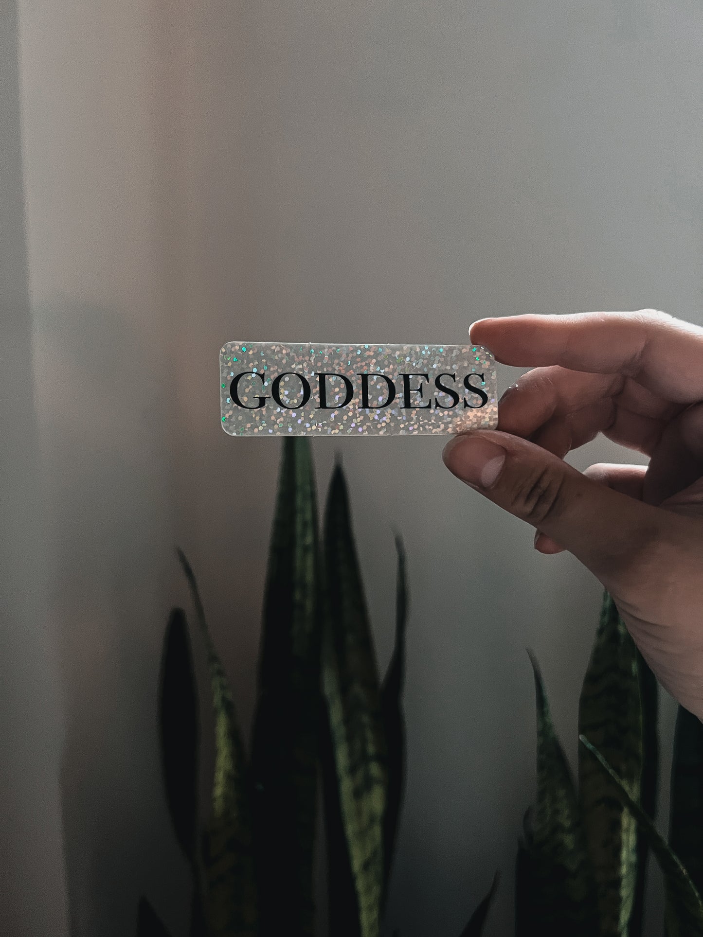 Goddess Glitter Sticker