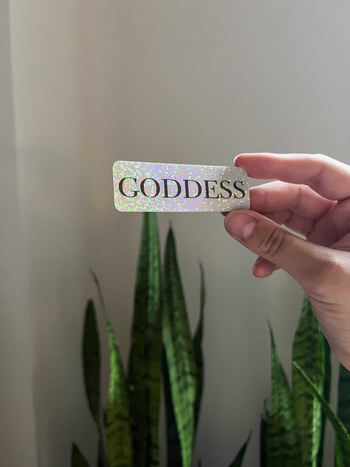 Goddess Glitter Sticker