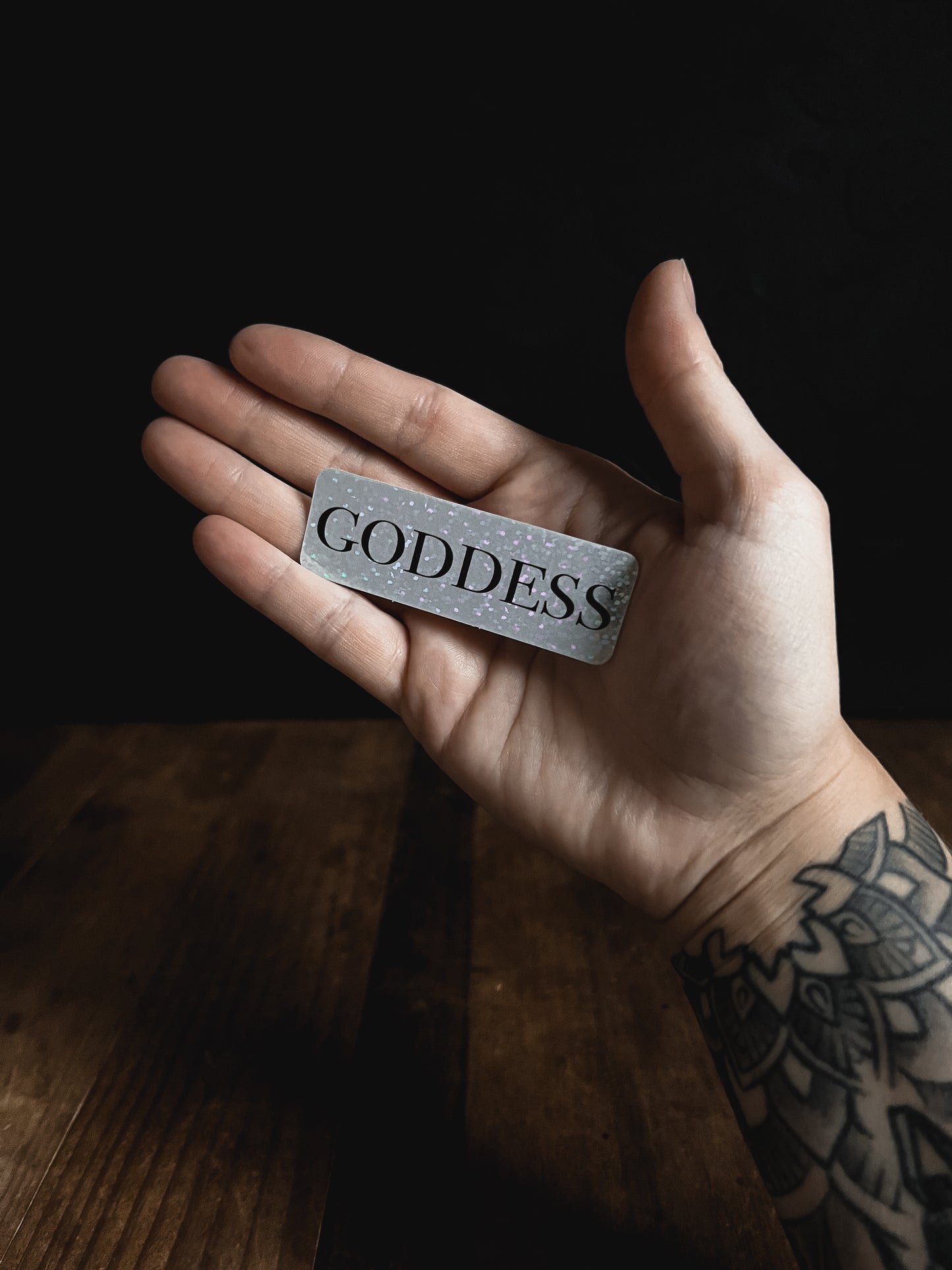 Goddess Glitter Sticker