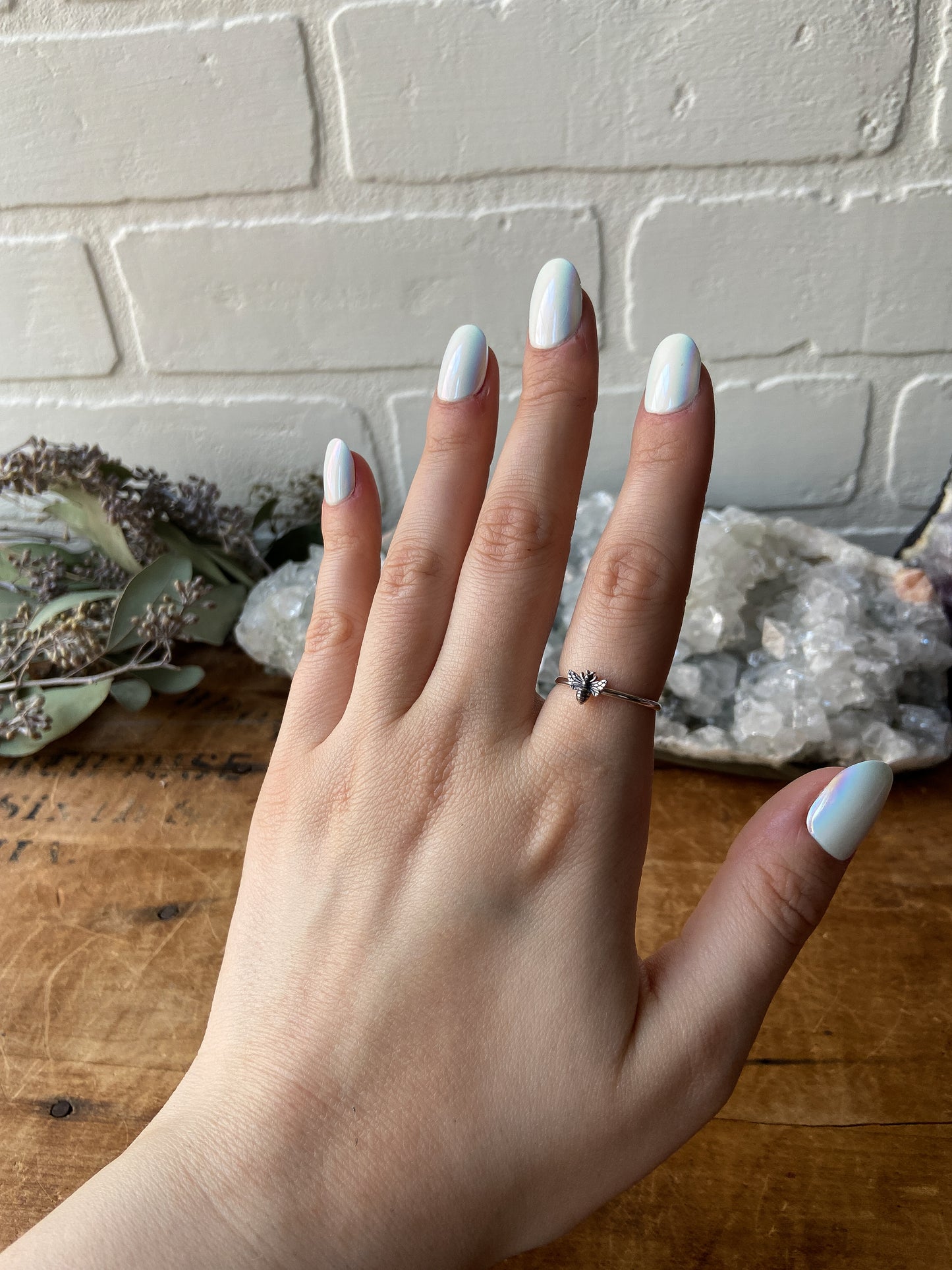 Sterling Silver Honey Bee Ring