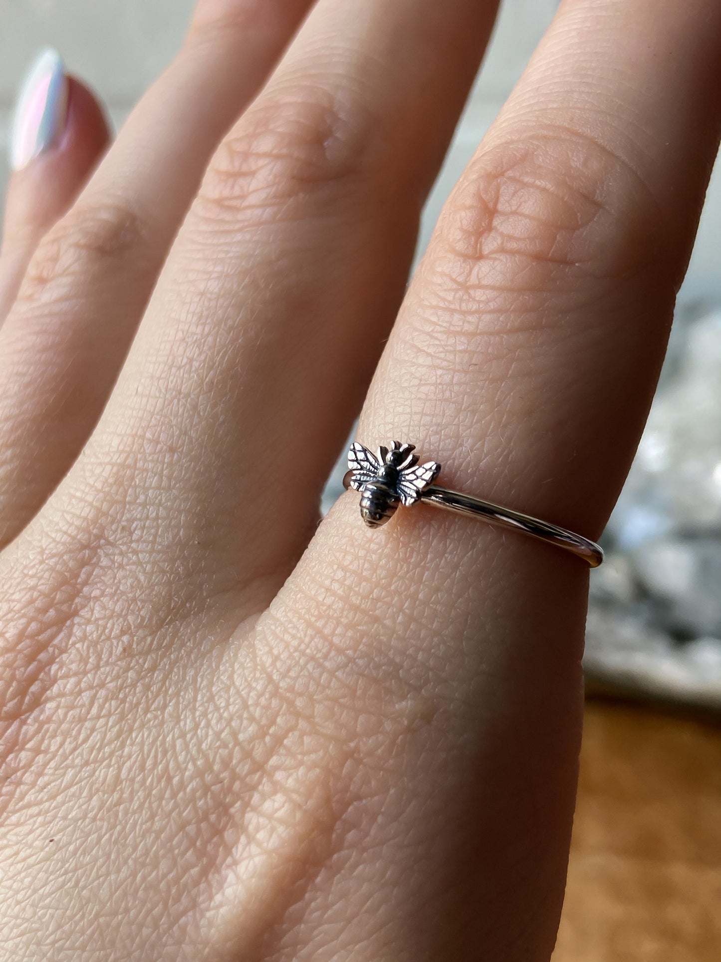 Sterling Silver Honey Bee Ring