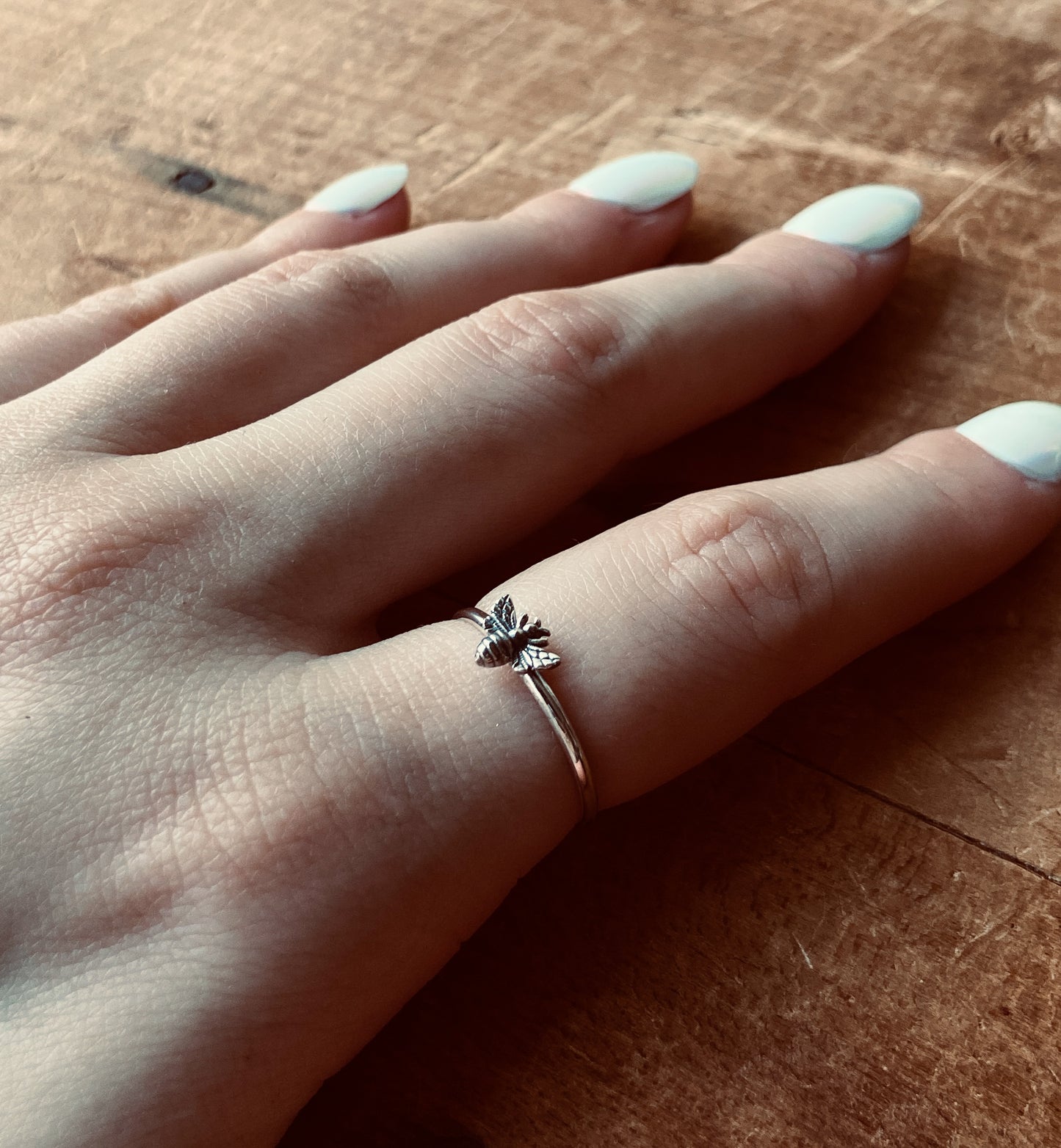 Sterling Silver Honey Bee Ring