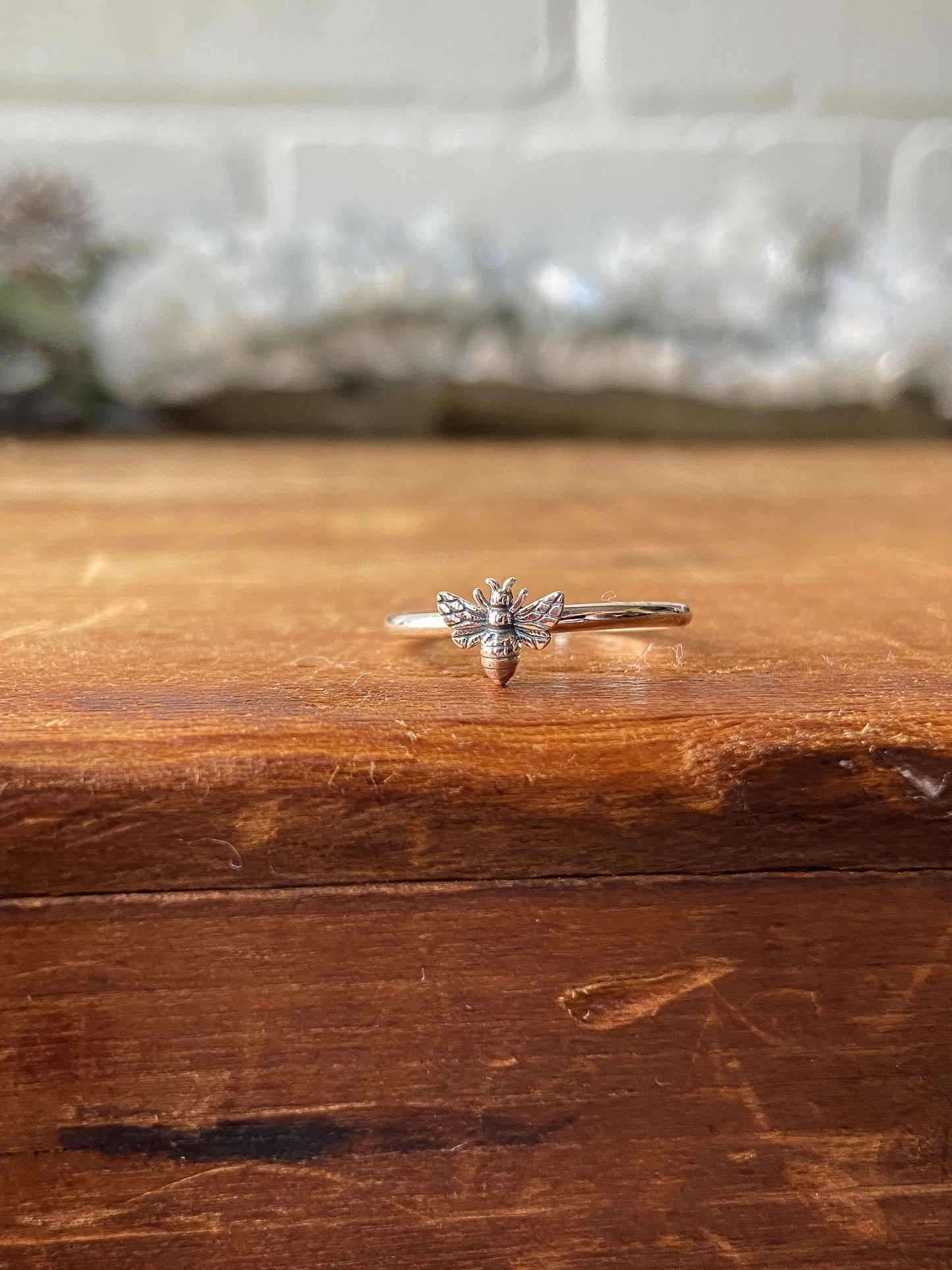Sterling Silver Honey Bee Ring