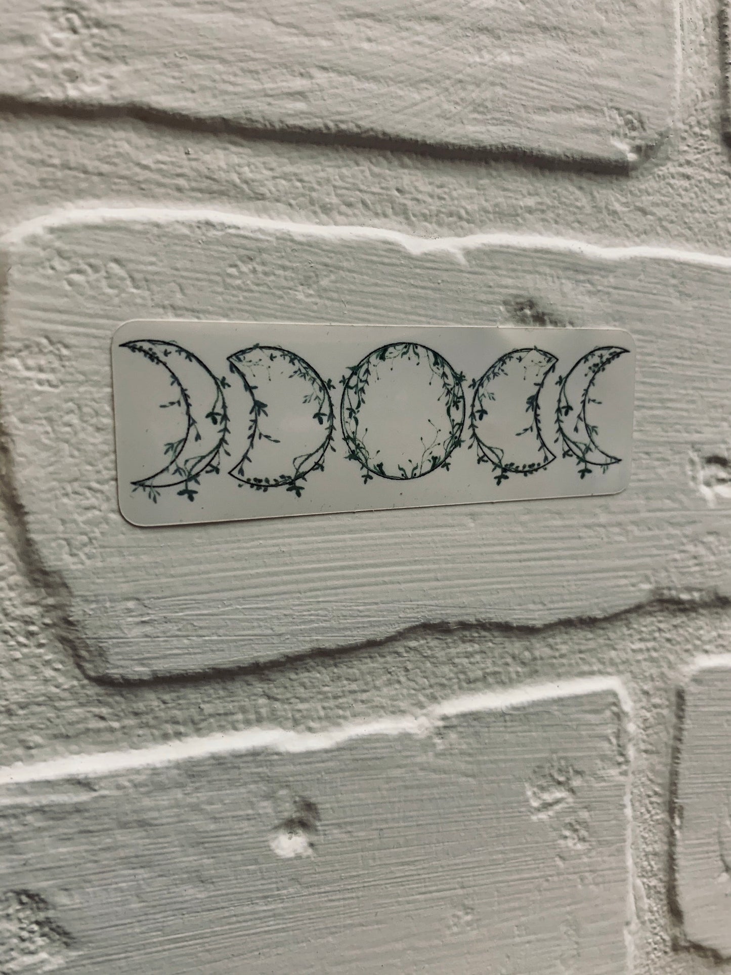 Green Witch Moon Phases Sticker