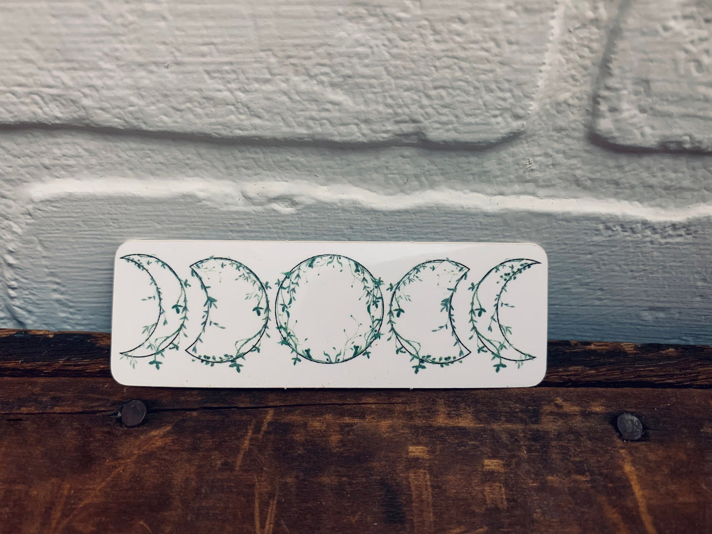 Green Witch Moon Phases Sticker