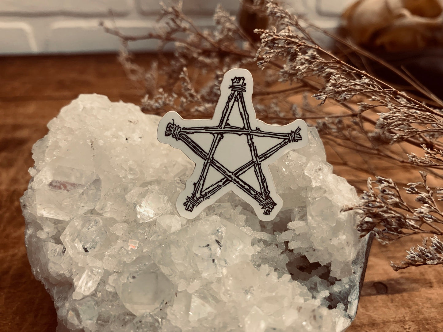 Add some witchy vibes to your everyday with these small pentacle stickers. These stickers are perfect for your Grimoire, journal, notebook, or anywhere you want to add a little bit of magic!