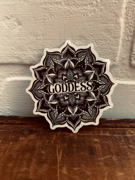 Goddess Mandala Sticker by The Stone Maidens