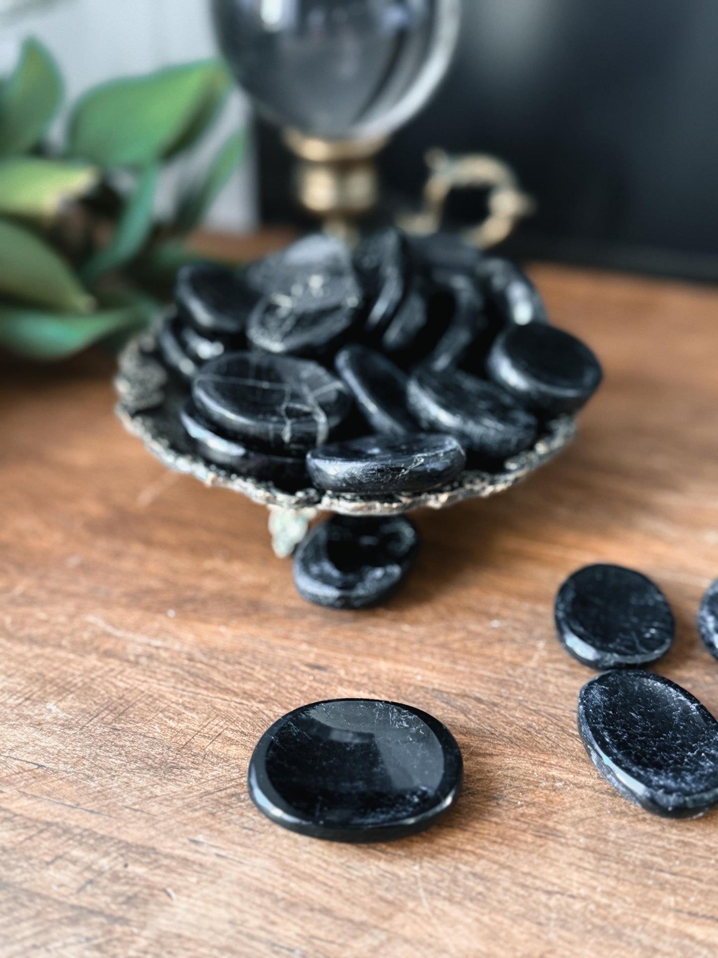 Black Tourmaline Worry Stones wonderful stress and anxiety relief 