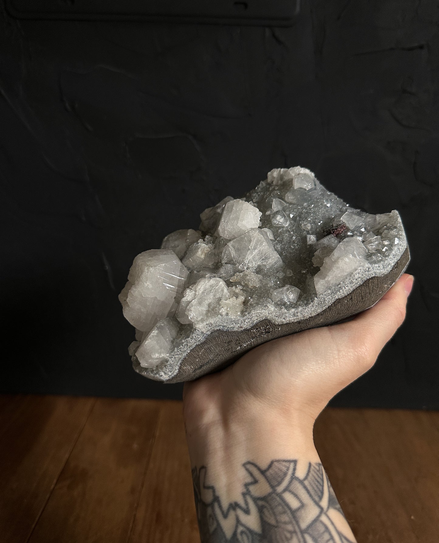 Apophyllite with Chalcedony Cluster