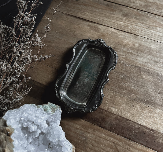 Vintage Ornate Dish perfect for a witch's altar.