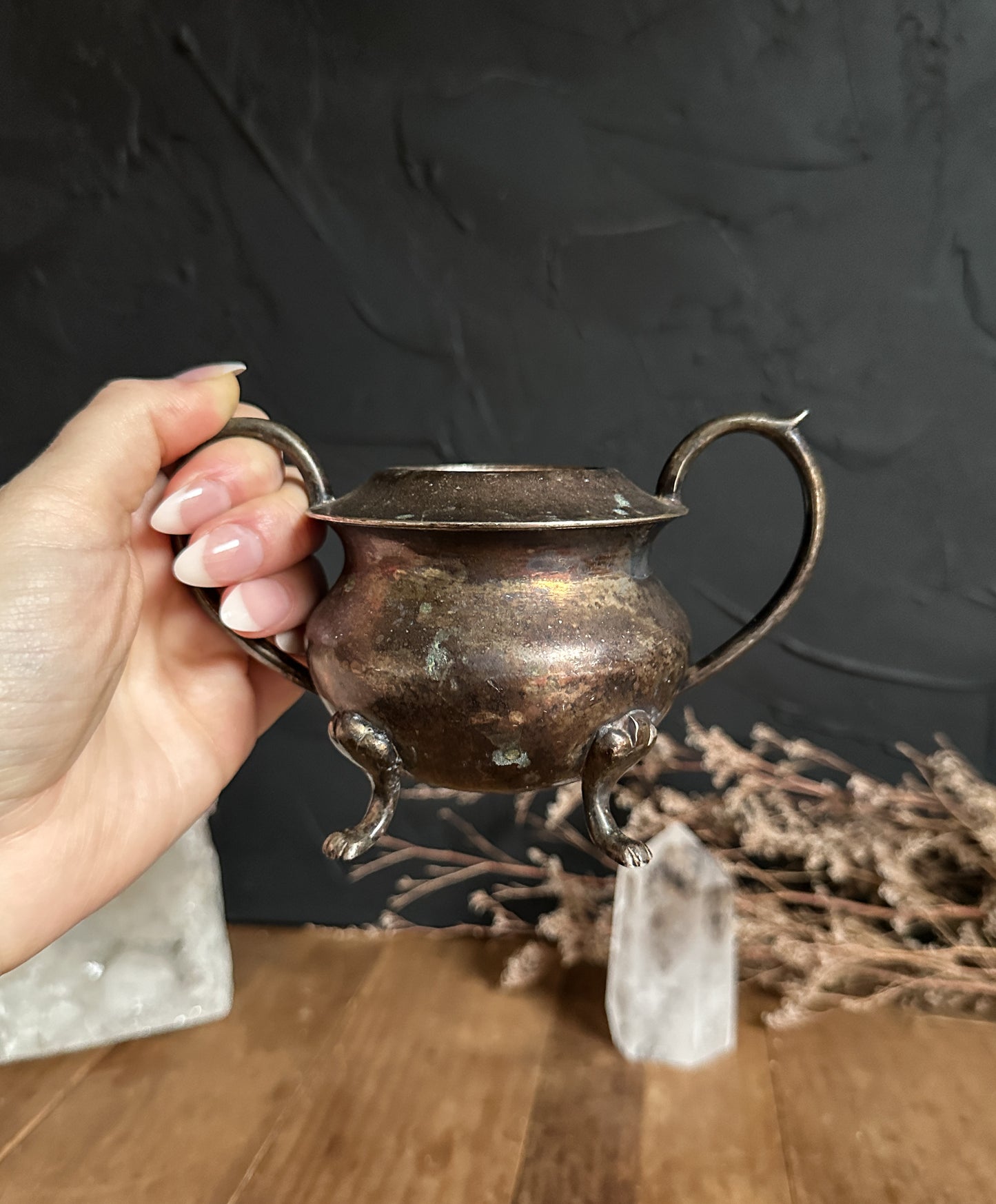 Vintage Silver Footed Dish