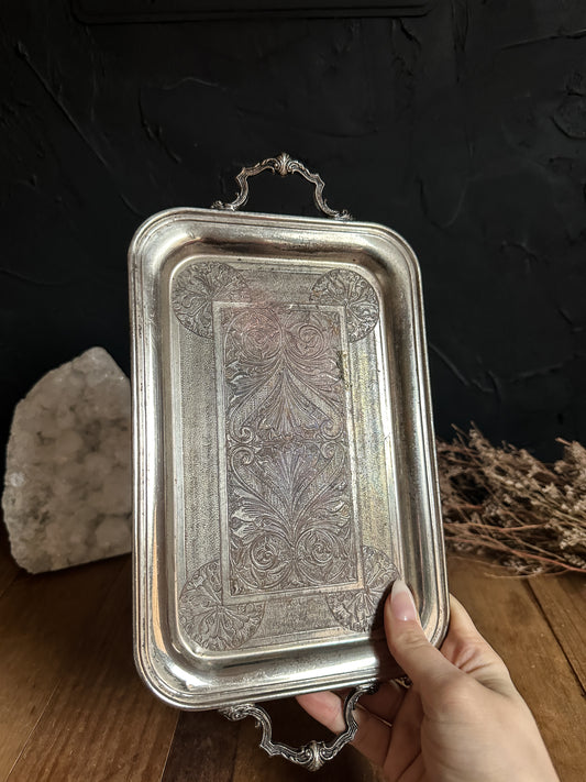 Antique Tray with Handles
