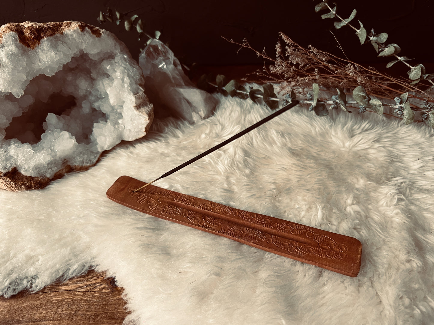 Wood Incense Holder