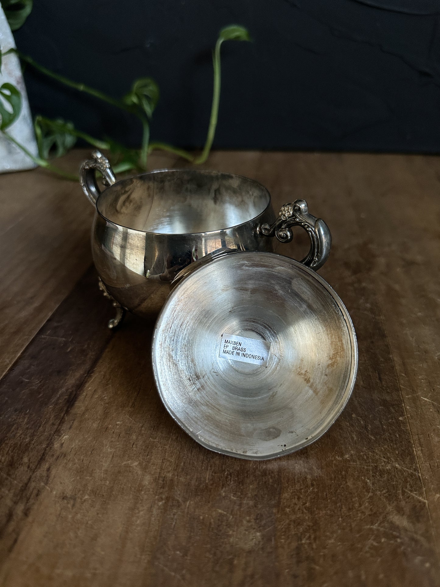 Vintage Silver Plated Dish with Lid