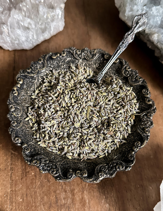 Ritual Herb, Lavender. Place fresh lavender under your pillow to promote restful sleep and enhance dream experiences