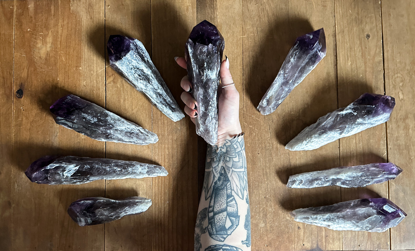 The Stone Maidens Raw Amethyst Root Collection