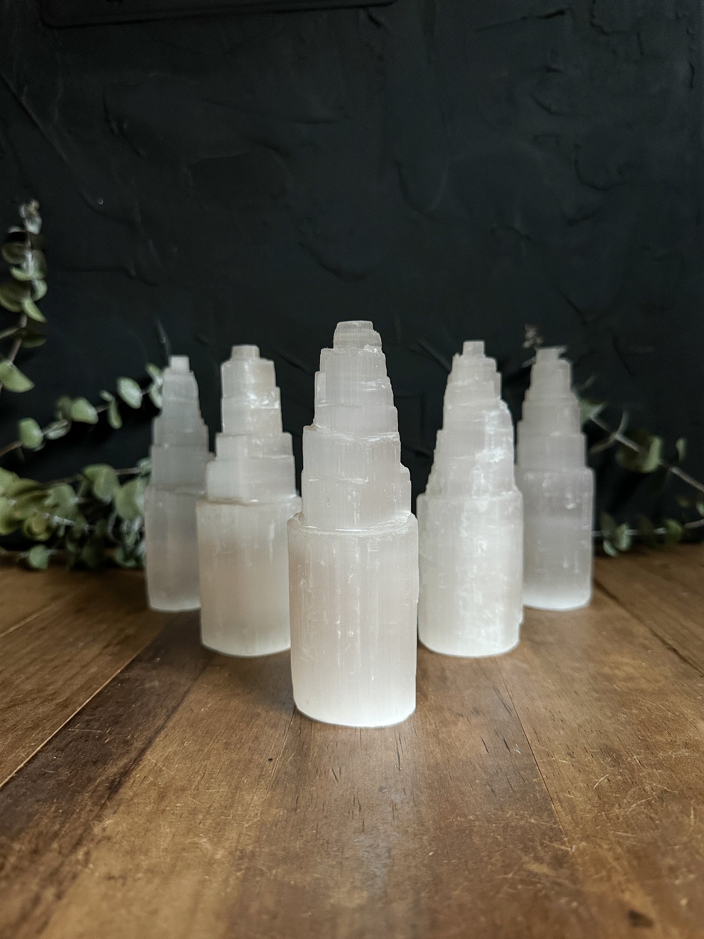 6 inches Selenite Rough Tower