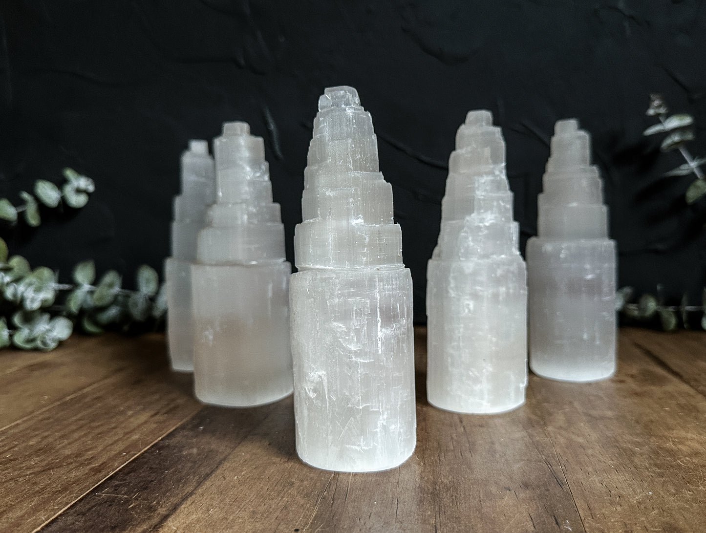 6 inches Selenite Rough Tower