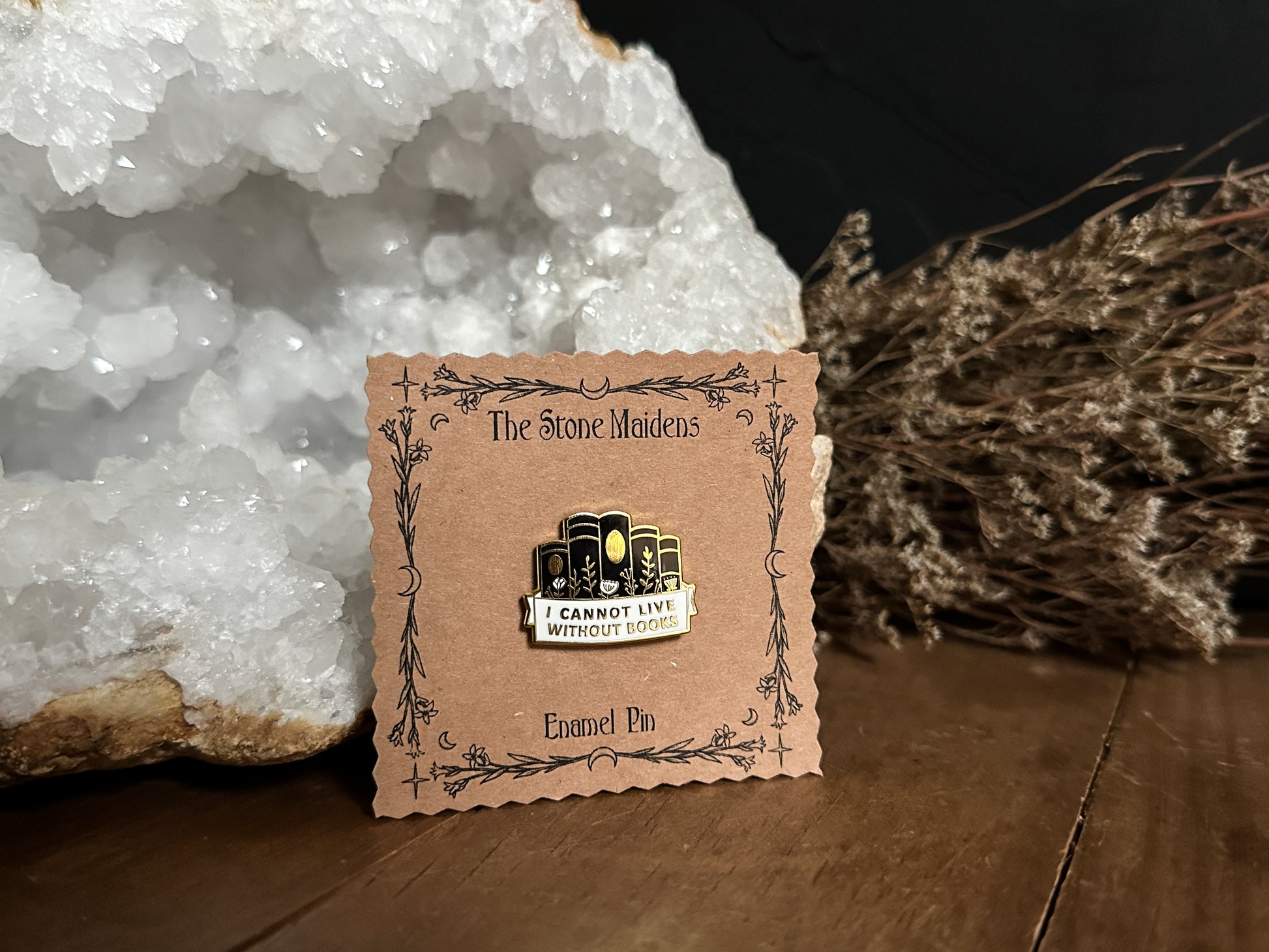 The Stone Maidens Book Enamel pin 