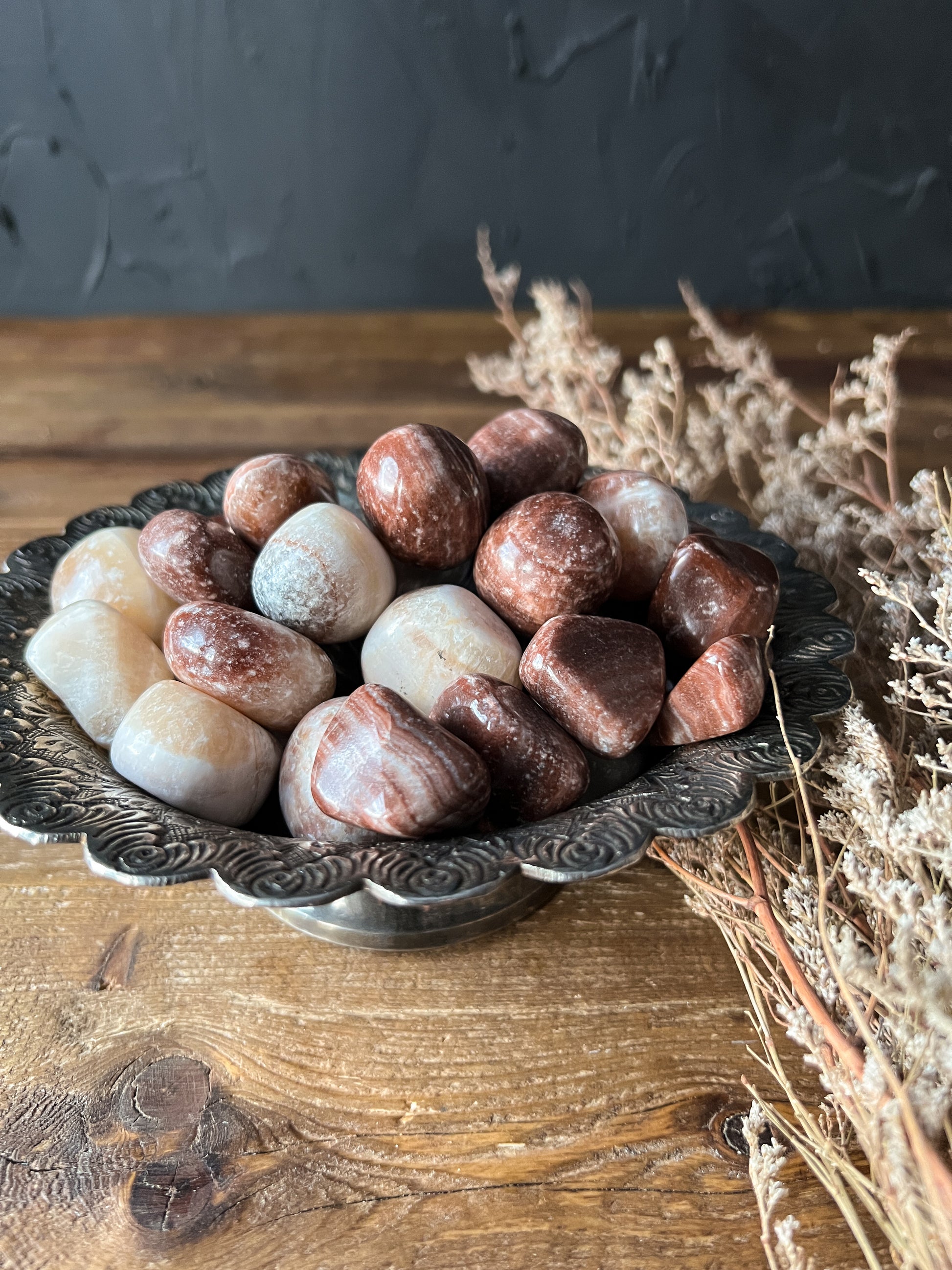 RED ARAGONITE stone Tumbled aragonite crystal high quality gemstone reiki healing all chakras crystal Natural aragonite stone witchcraft