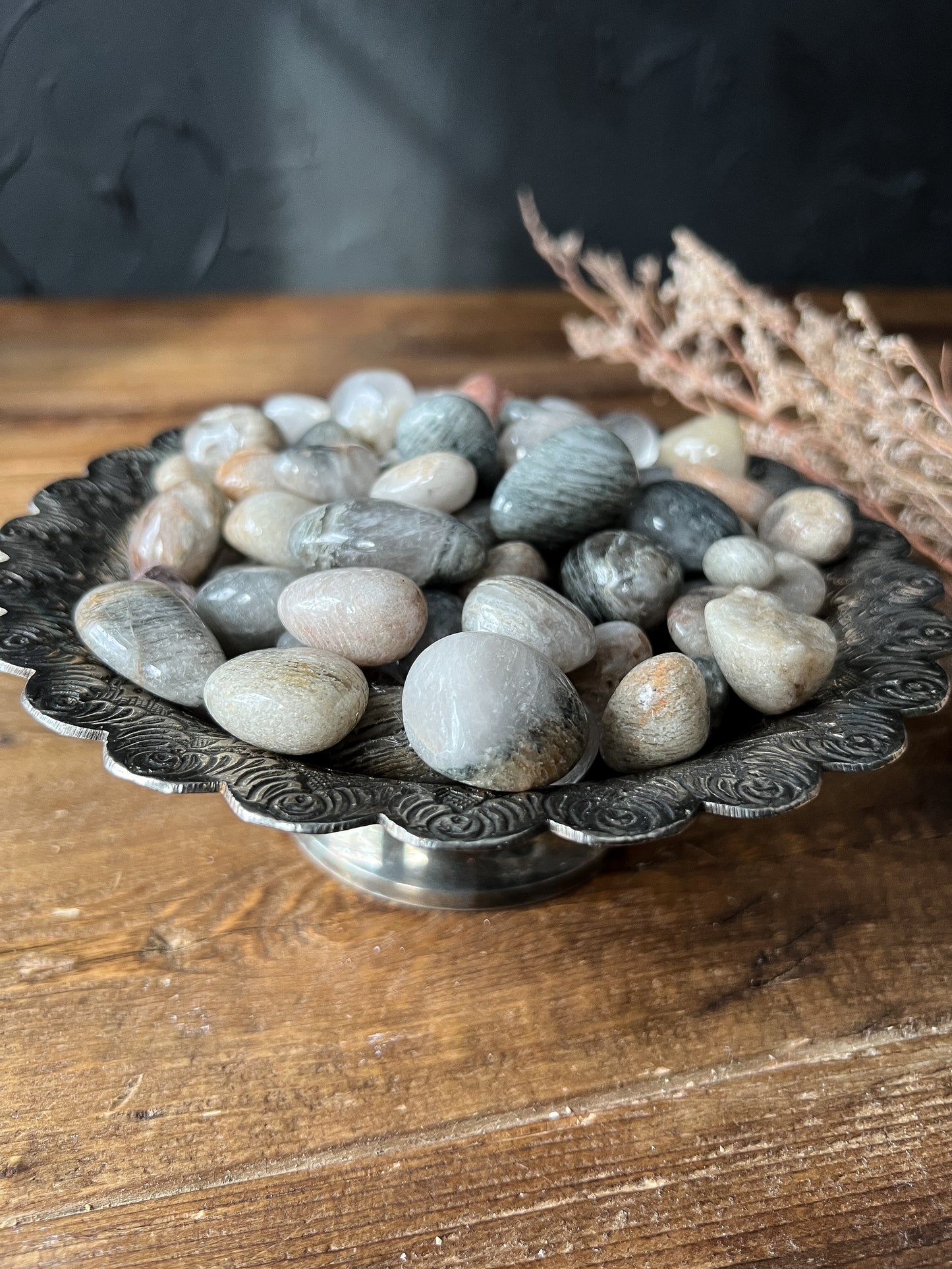 Natural Garden Quartz (Lodolite) - Phantom Quartz, Lodolite Quartz Tumbled Stones, Thousand Layer Quartz inclusions