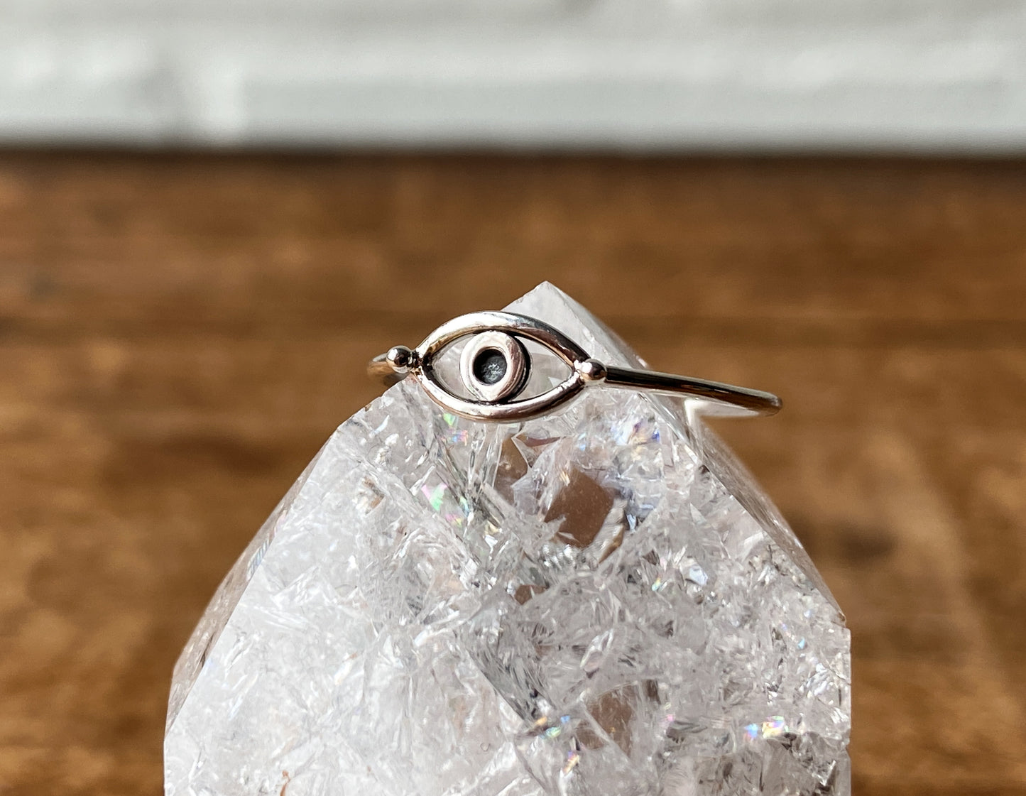 Sterling Silver Evil Eye Ring