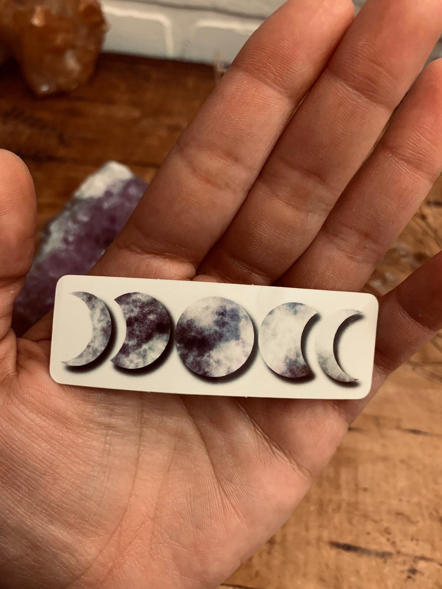 Moon Phases Sticker - Purple